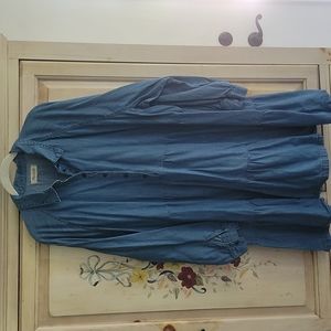 Madewell chambray midi dress